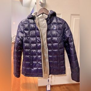 NWT RARE Abercrombie & Fitch + K-Way Collaboration reversible Down Jacket